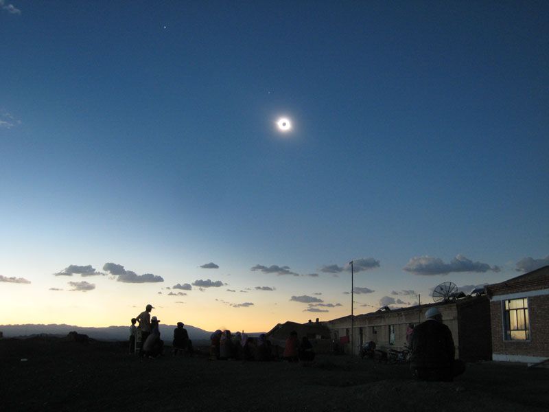 A Total Solar Eclipse Over China