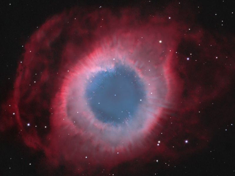 Spokes in the Helix Nebula