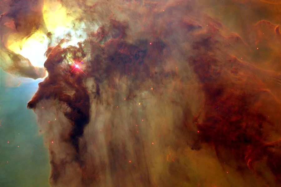 In the Center of the Lagoon Nebula