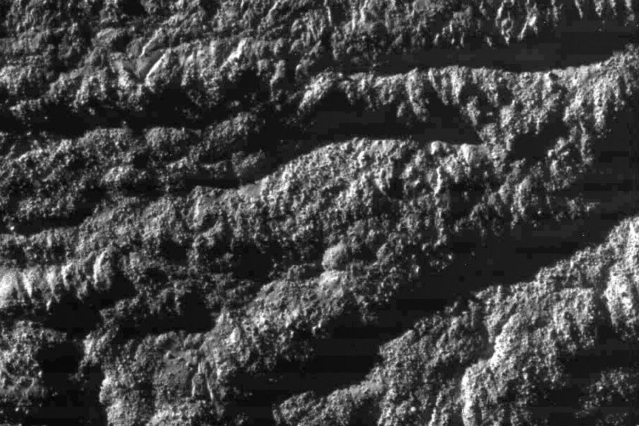 Seventeen Hundred Kilometers Above Enceladus