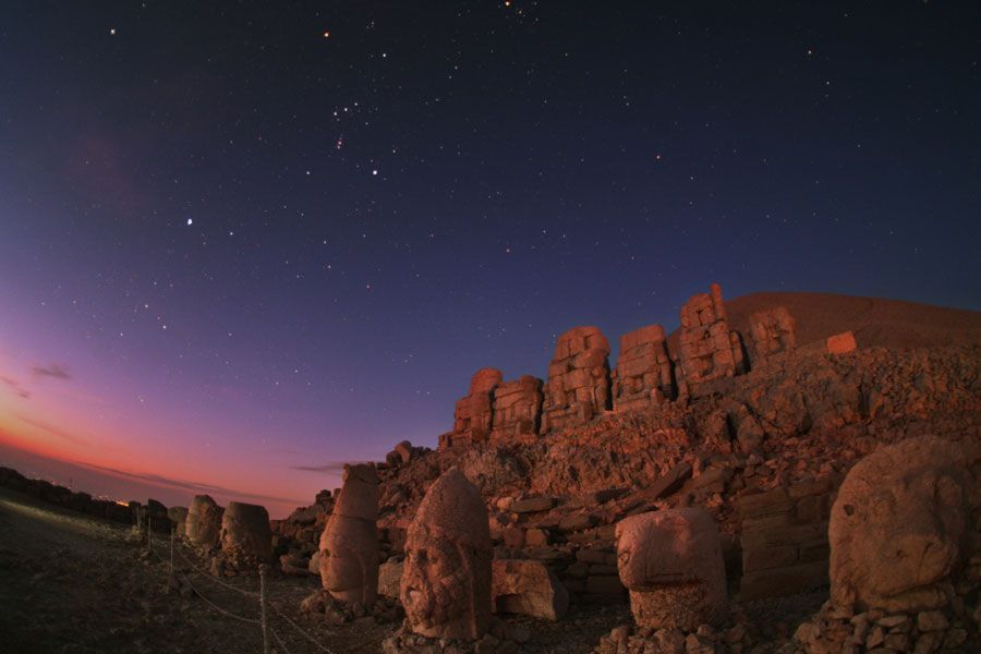 Orion Dawn Over Mount Nemrut