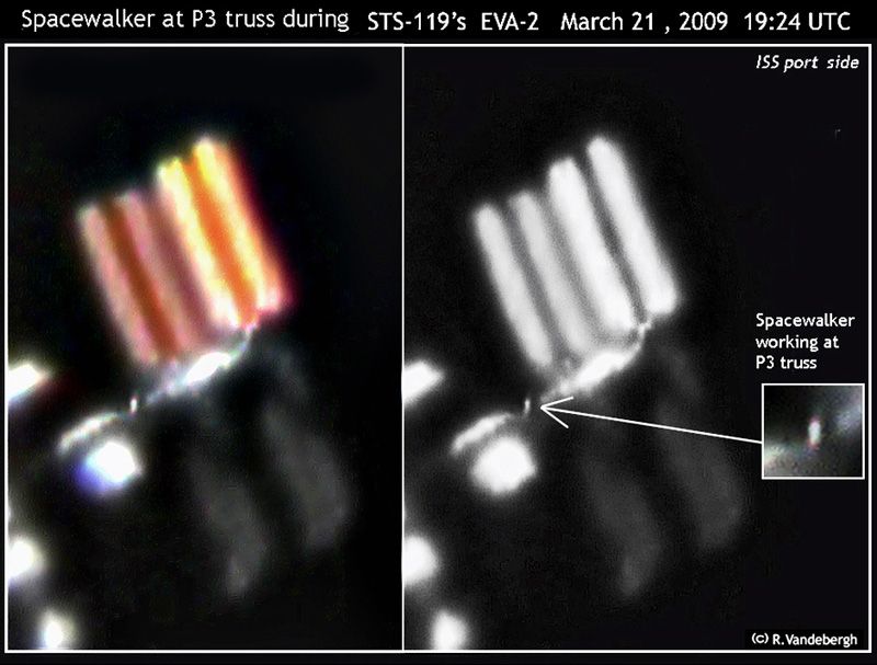 ISS and Astronaut