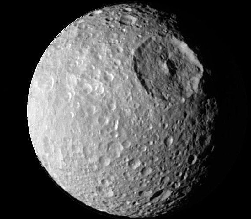 Mimas: Small Moon with a Big Crater