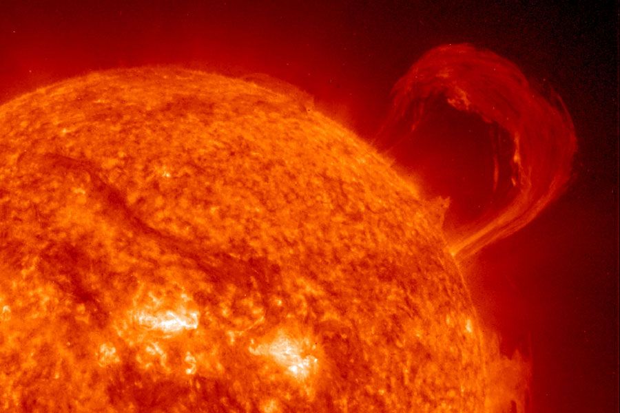 A Solar Prominence from SOHO