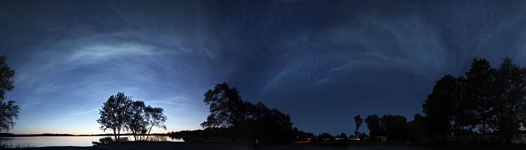 Noctilucent Cloud Storm Panorama
