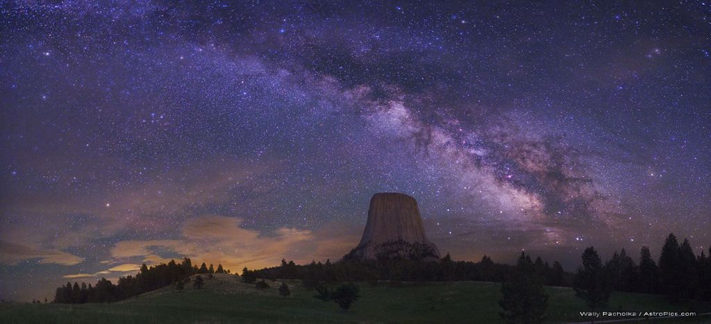 The Milky Way Over Devils Tower