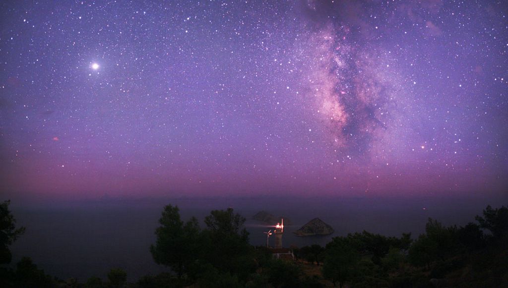 Jupiter Over the Mediterranean