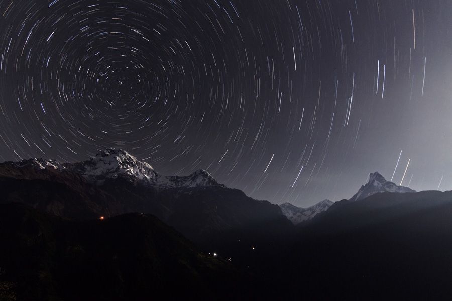 Annapurna Star Trails