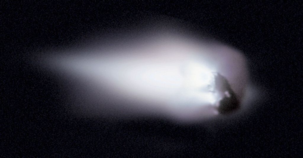 Comet Halley's Nucleus: An Orbiting Iceberg