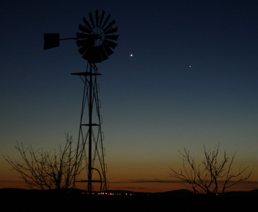 Venus and Mercury in the West