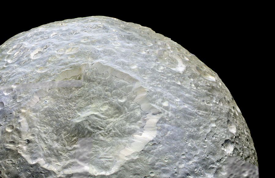 Herschel Crater on Mimas of Saturn