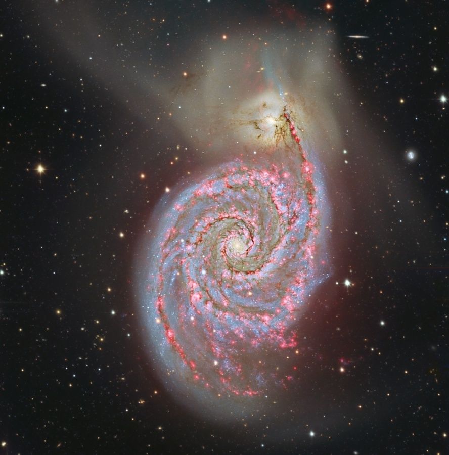 Hydrogen in M51