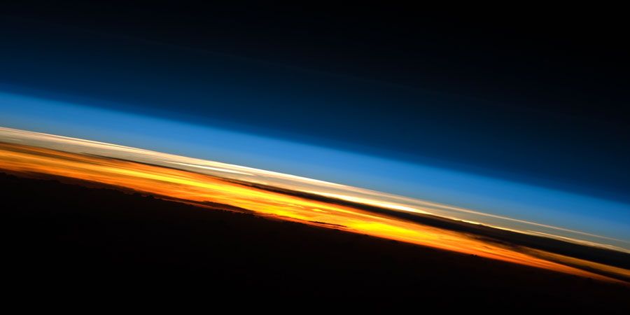 Sunset from the International Space Station