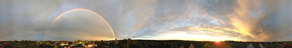 Rainbow at Sunset