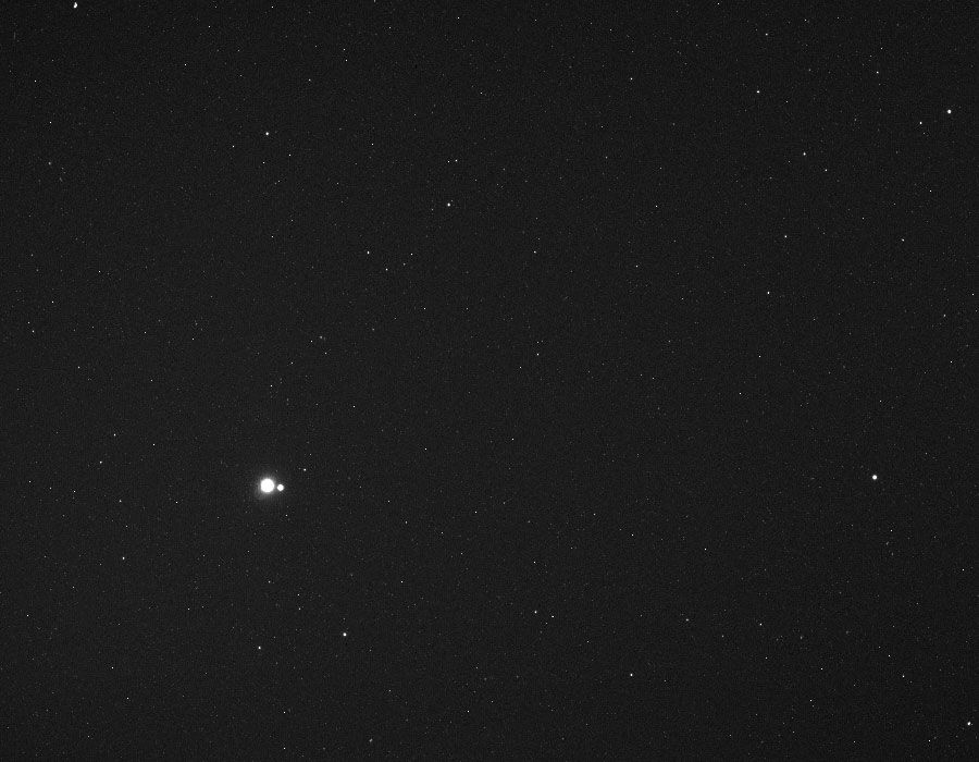 Earth and Moon from MESSENGER