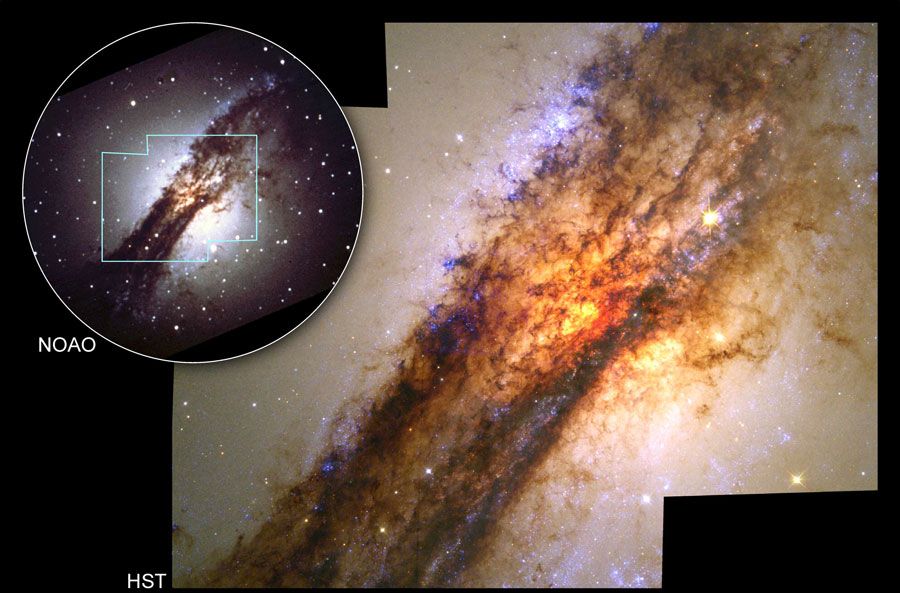 The Center of Centaurus A