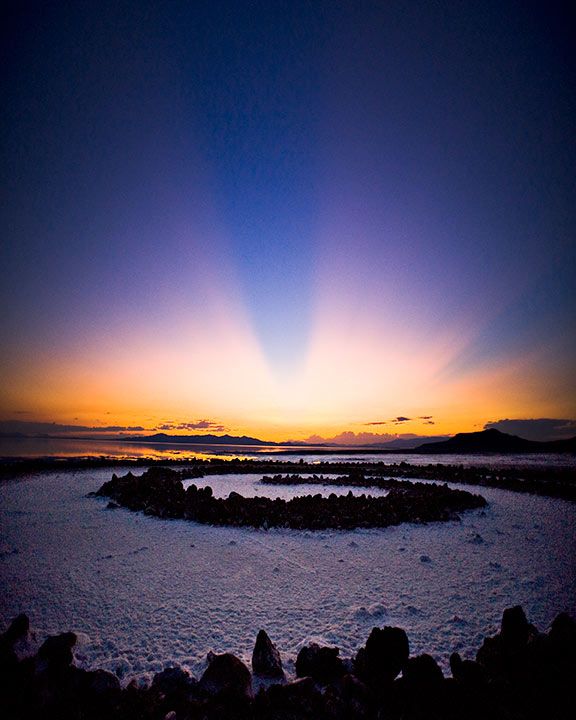 Sunset at the Spiral Jetty