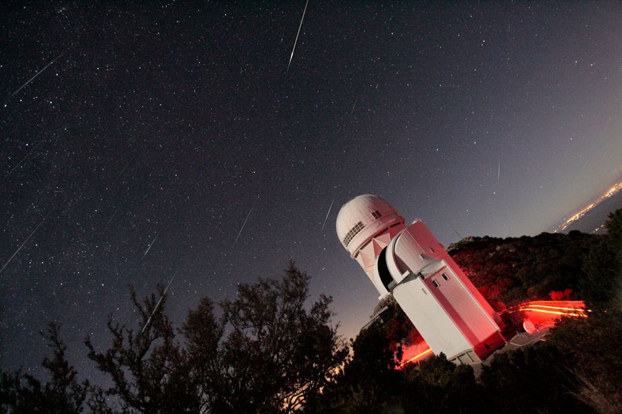 Geminids over Kitt Peak