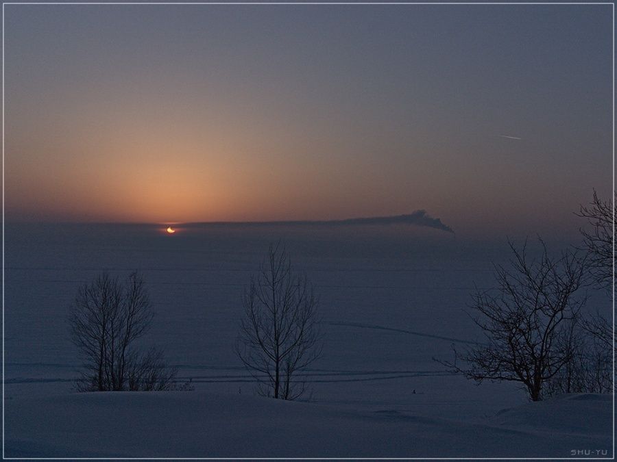 Sunset, Moonset