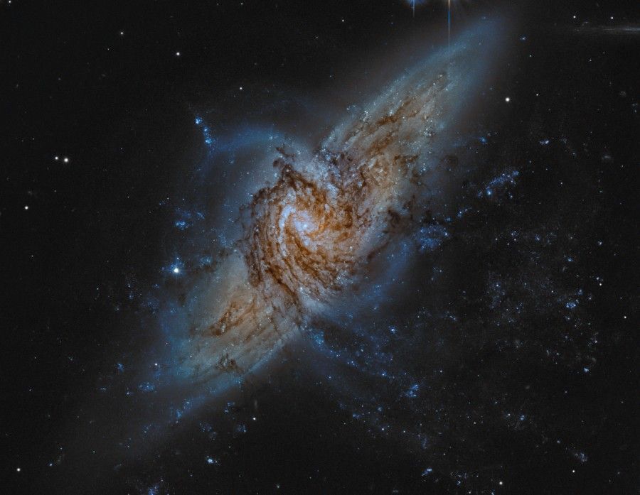 NGC 3314: When Galaxies Overlap