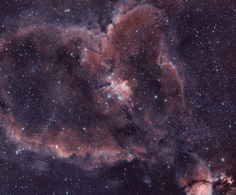 IC 1805: The Heart Nebula in HDR