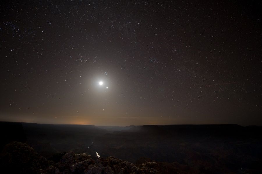 The Grand Canyon in Moonlight