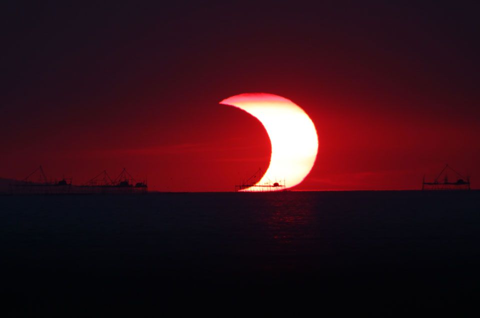 A Partial Eclipse Over Manila Bay