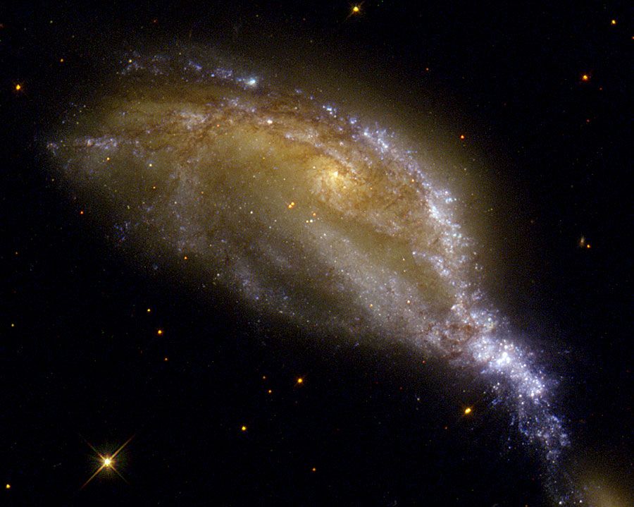 A Galaxy Collision in NGC 6745