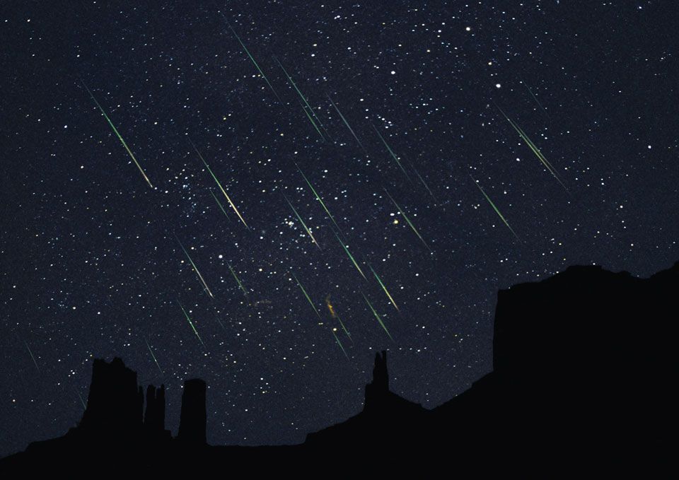 Leonids Over Monument Valley