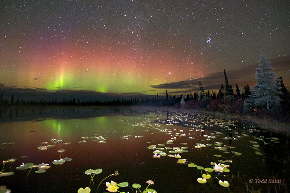 Reflected Aurora Over Alaska