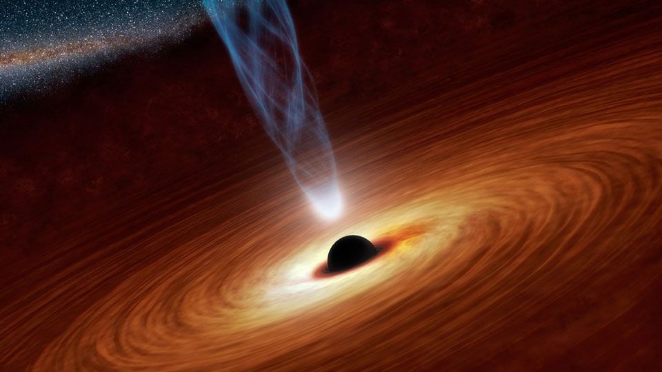 Spin up of a Supermassive Black Hole