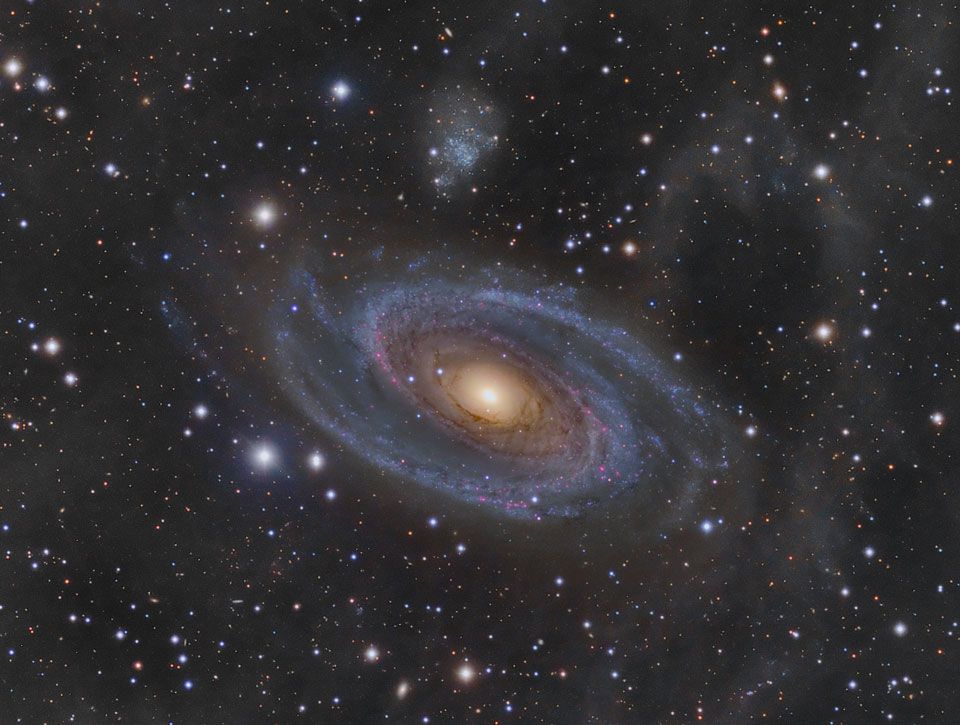 Grand Spiral Galaxy M81 and Arp's Loop