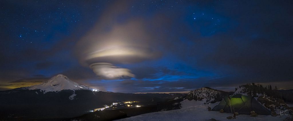 Mt. Hood and a Lenticular Cloud
