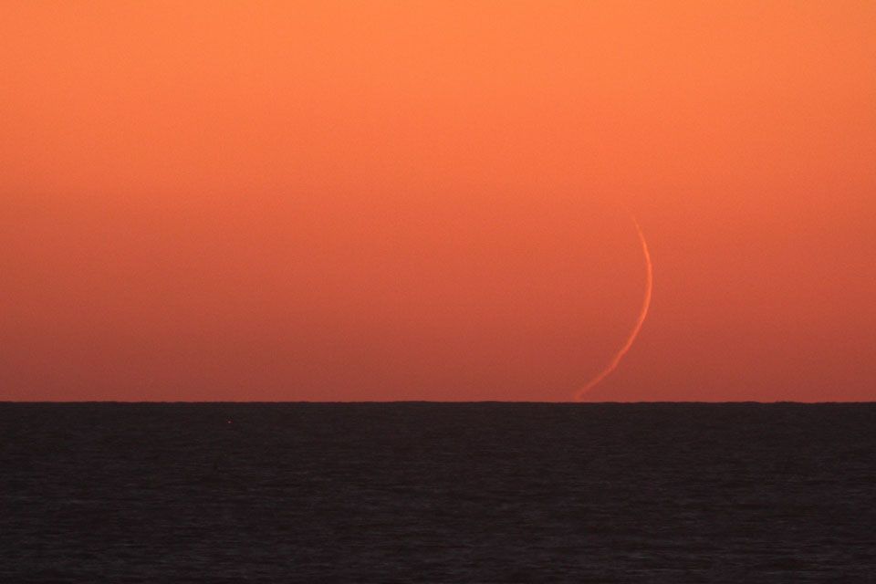 Moonset from Taiwan