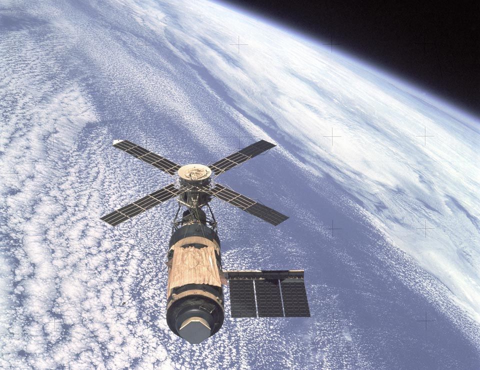 Skylab Over Earth
