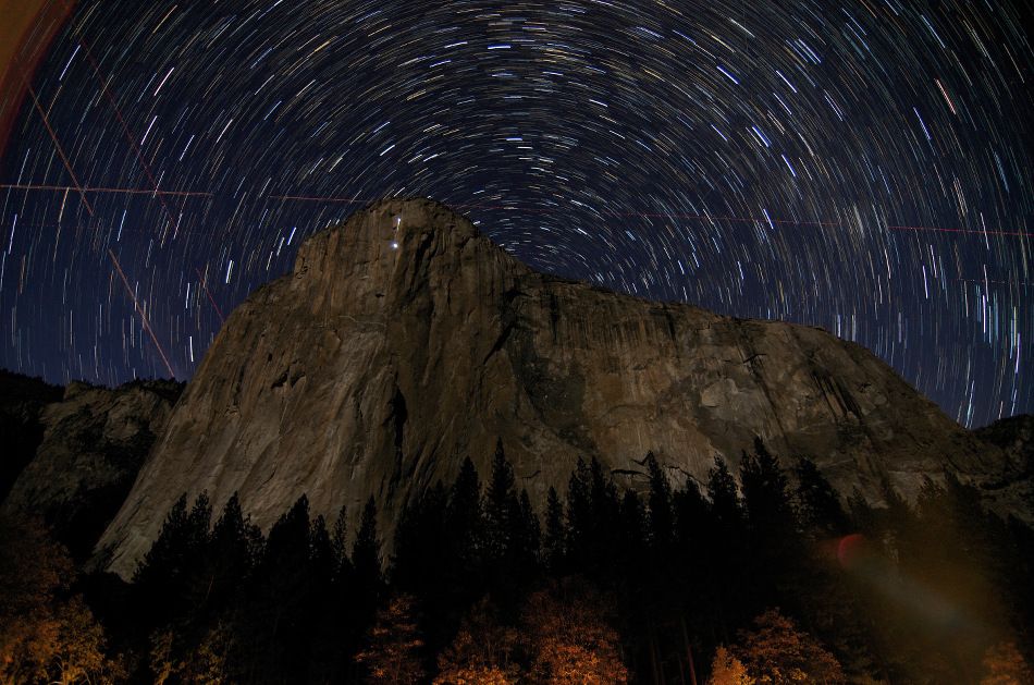 Star Trails over El Capitan