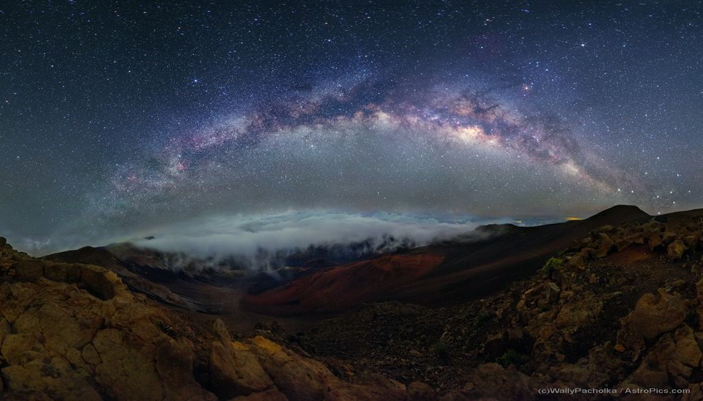 Clouds and Crosses over Haleakala