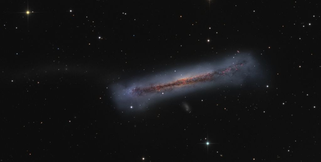 The Tail of the Hamburger Galaxy