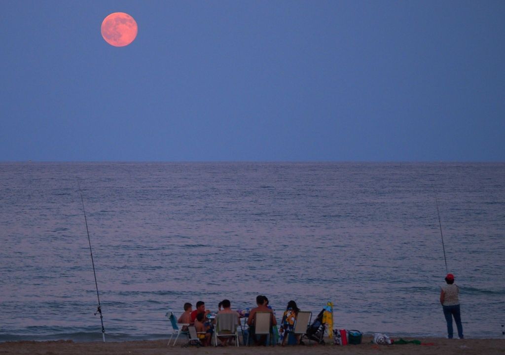 Alicante Beach Moonrise