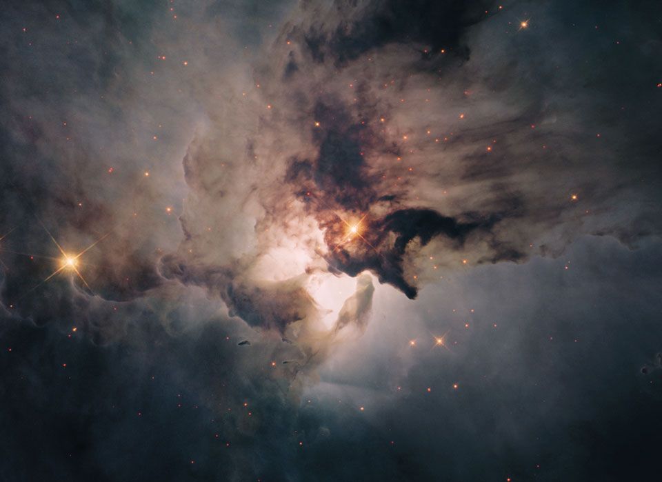 In the Center of the Lagoon Nebula