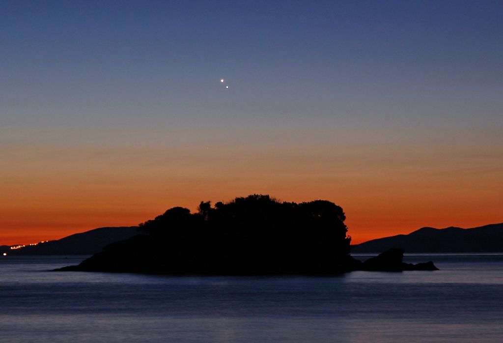 Venus and Jupiter at Dawn