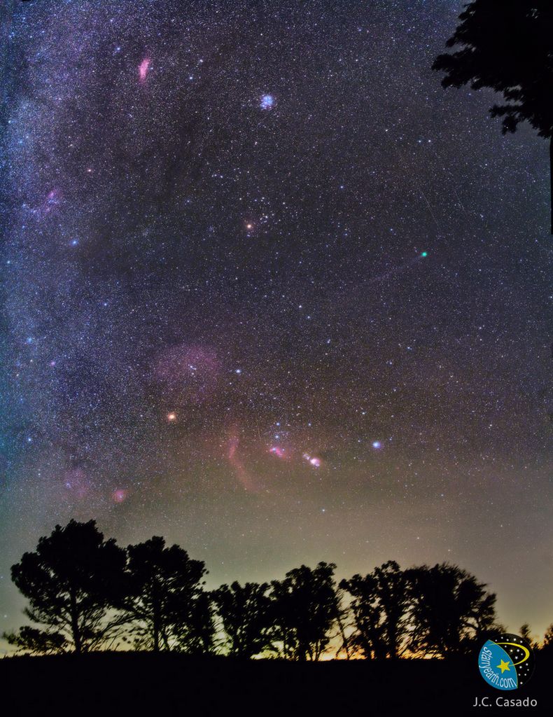 Comet Lovejoy in a Winter Sky