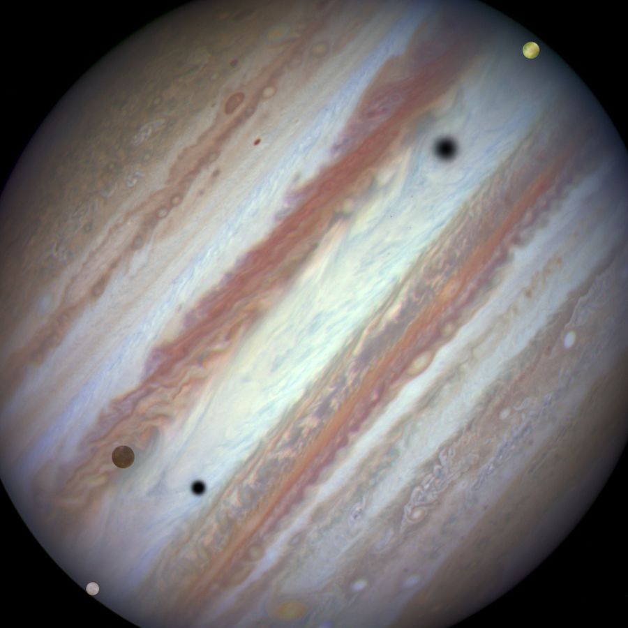 Jupiter Triple-Moon Conjunction