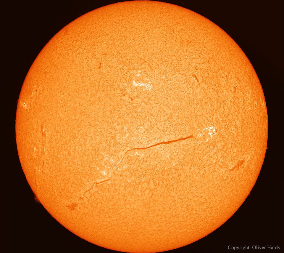 An Extremely Long Filament on the Sun