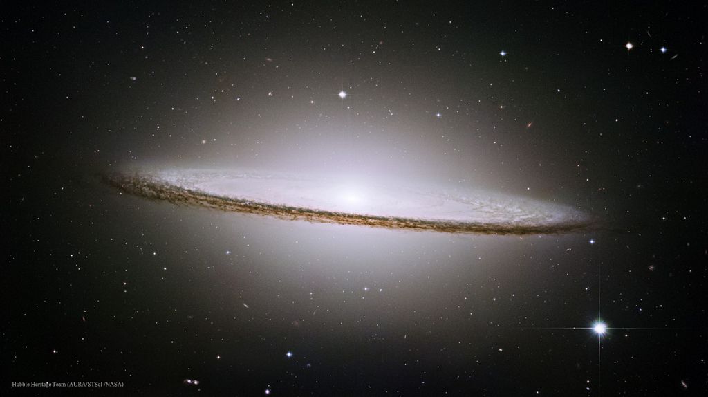 The Sombrero Galaxy from Hubble