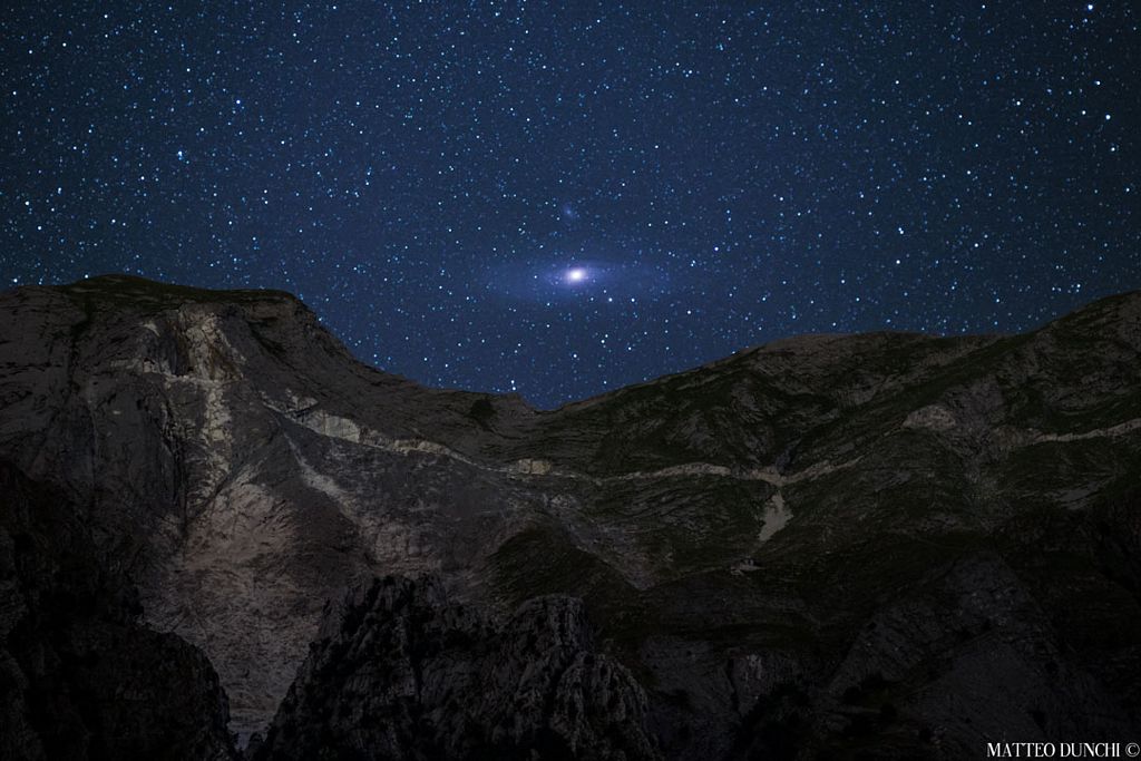 Andromeda Rising over the Alps