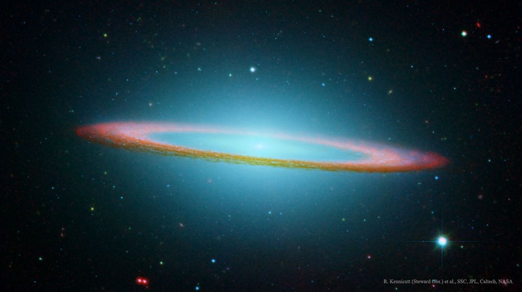 The Sombrero Galaxy in Infrared
