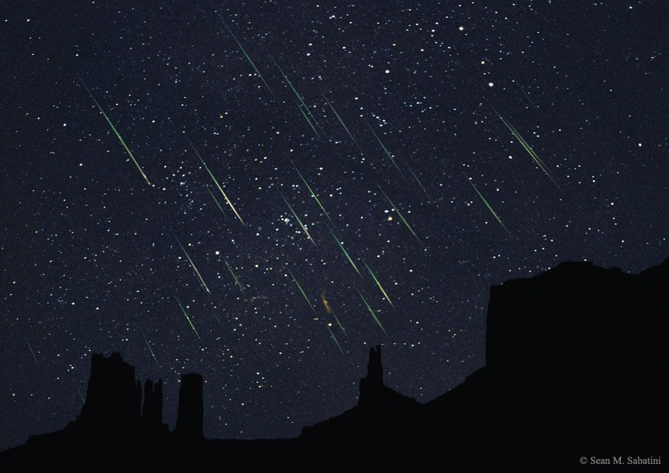 Leonids Over Monument Valley