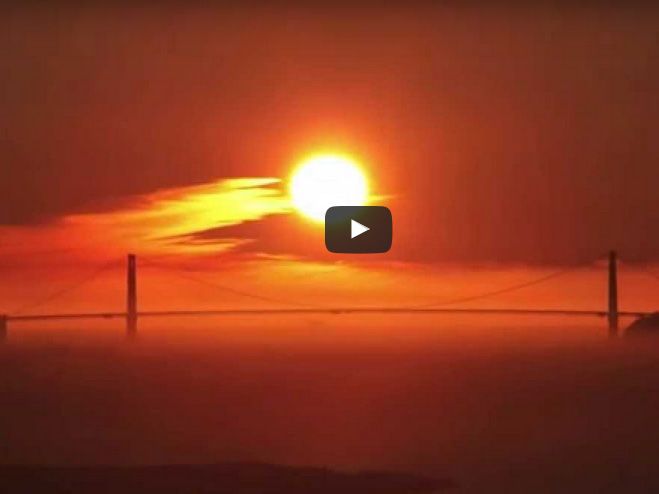 Golden Gate Sunset: Green Flash