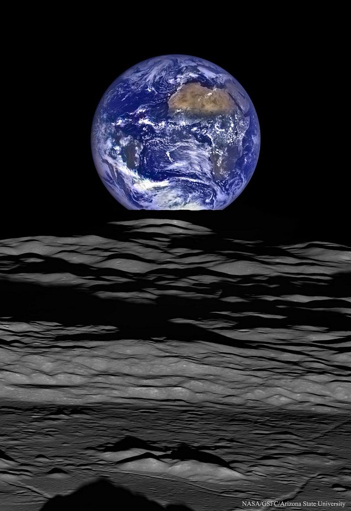 Earthset from the Lunar Reconnaissance Orbiter